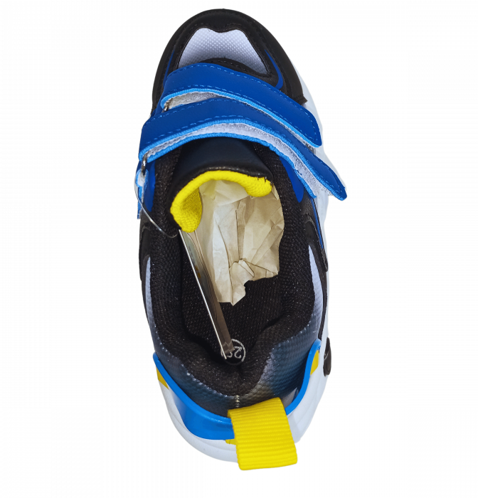 Pantofi sport copii, Mikelo Shoes, Colourful dark, material ecologic, [7]