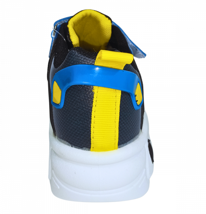Pantofi sport copii, Mikelo Shoes, Colourful dark, material ecologic, [6]