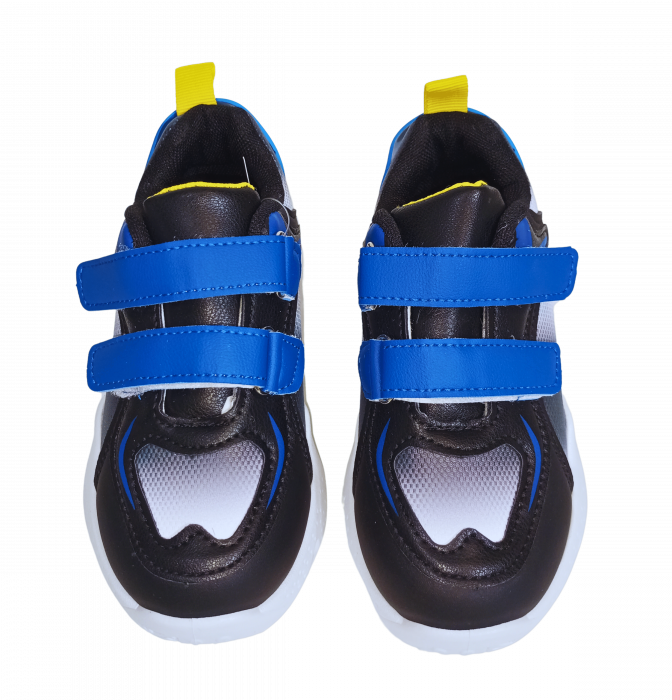 Pantofi sport copii, Mikelo Shoes, Colourful dark, material ecologic, [9]