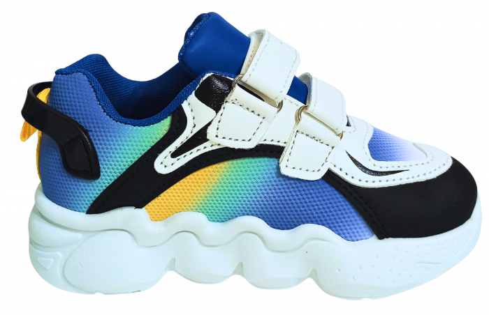 Pantofi sport copii, Mikelo Shoes, Colourful light, material ecologic, [14]