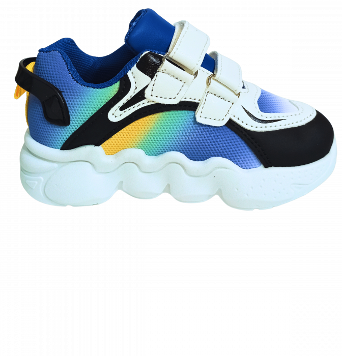 Pantofi sport copii, Mikelo Shoes, Colourful light, material ecologic, [2]