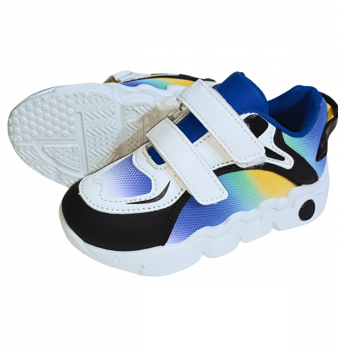 Pantofi sport copii, Mikelo Shoes, Colourful light, material ecologic, [11]
