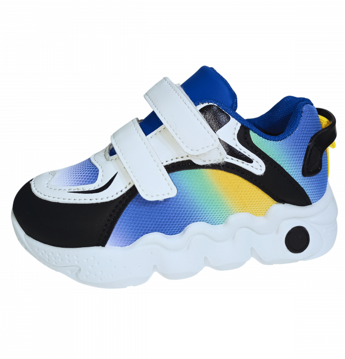 Pantofi sport copii, Mikelo Shoes, Colourful light, material ecologic, [1]