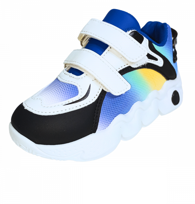 Pantofi sport copii, Mikelo Shoes, Colourful light, material ecologic, [7]