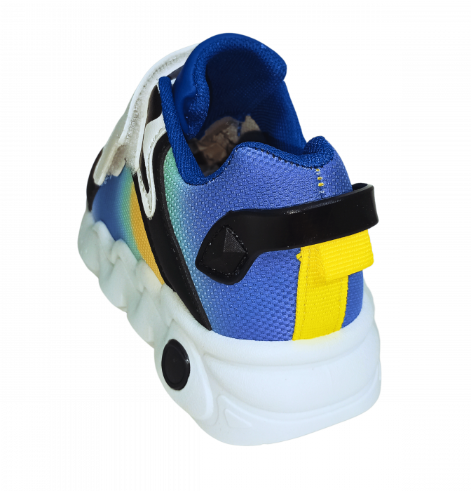 Pantofi sport copii, Mikelo Shoes, Colourful light, material ecologic, [9]
