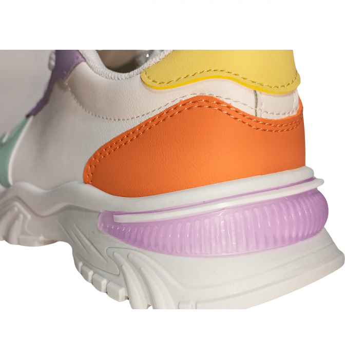 Pantofi sport pentru fete, Poti Pati, Green front, piele ecologica, [7]