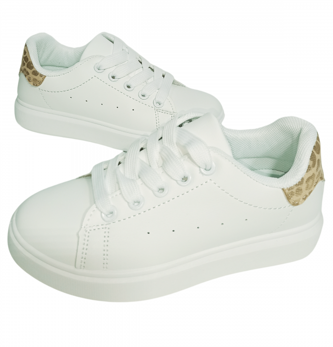 Pantofi sport pentru fete, Poti Pati, Leopard back, piele ecologica, [9]
