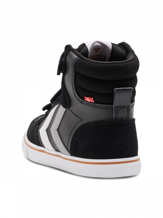 Pantofi piele profil inalt pentru copii, Hummel, STADIL PRO JR HI-TOP, [5]