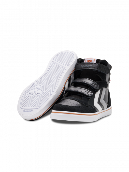 Pantofi piele profil inalt pentru copii, Hummel, STADIL PRO JR HI-TOP, [2]