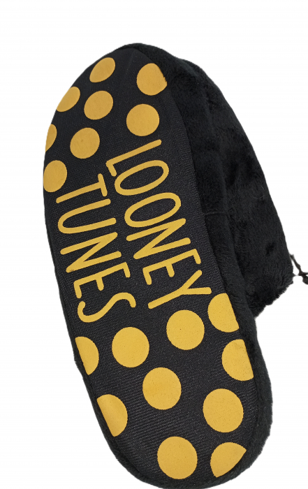Papuci imblaniti, Looney Toons, broderie cu Daffy Duck, textil, [6]