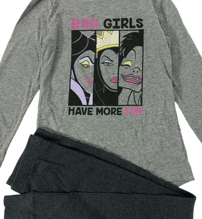 Pijama lunga fete, Disney, Villains - Bad Girls, Bumbac, 9-10 ani [4]
