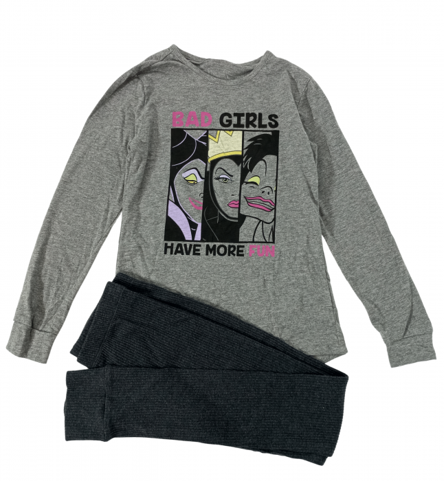 Pijama lunga fete, Disney, Villains - Bad Girls, Bumbac, 9-10 ani [2]