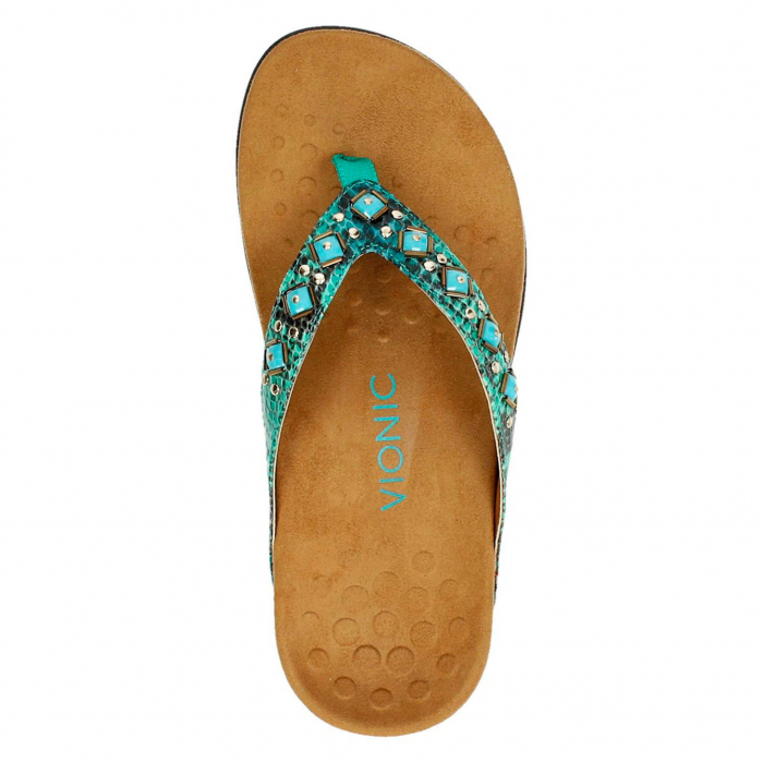 Sandale Floriana Teal Snake [5]