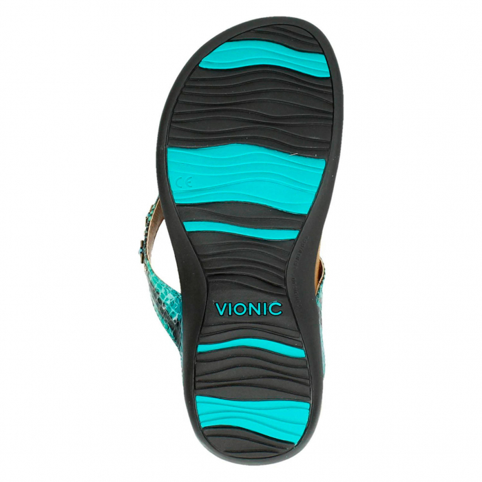 Sandale Floriana Teal Snake [6]