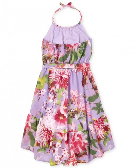 Rochie fete, The Children's PLACE , Floral - Iris Pop [2]
