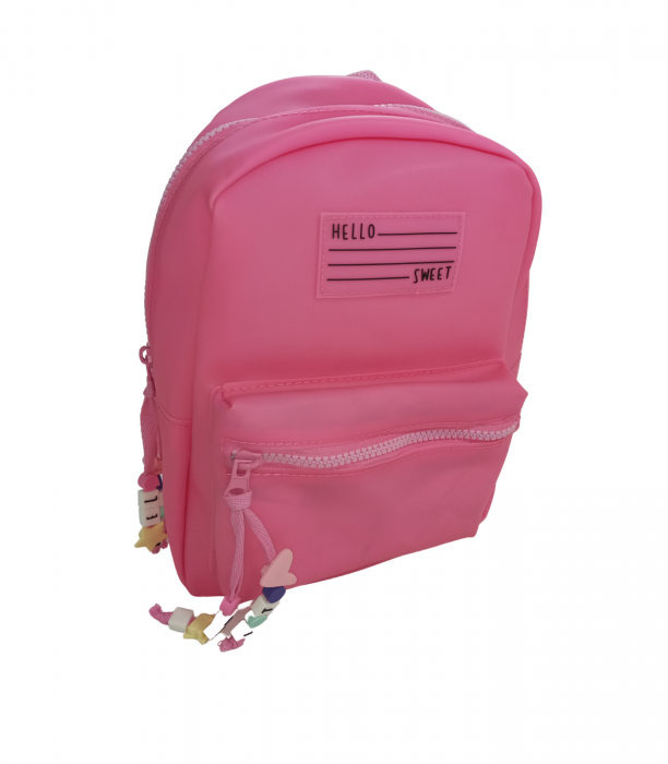 Rucsac moale, OVS, prescolari, gradinita, pvc, Roz, 25x16x10 cm [1]