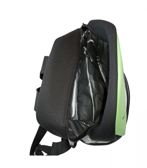 Rucsac moale, OVS, prescolari, gradinita, Verde, poliester/vinil, 21x25x12 cm [3]