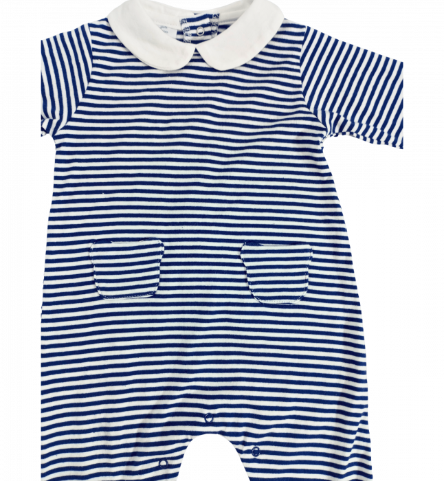 Salopeta intreaga bebe, OVS, model in dungi, Bumbac, 1-3 luni [4]