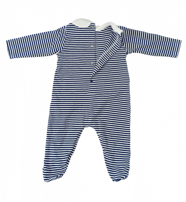Salopeta intreaga bebe, OVS, model in dungi, Bumbac, 1-3 luni [2]