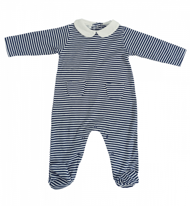 Salopeta intreaga bebe, OVS, model in dungi, Bumbac, 1-3 luni [1]