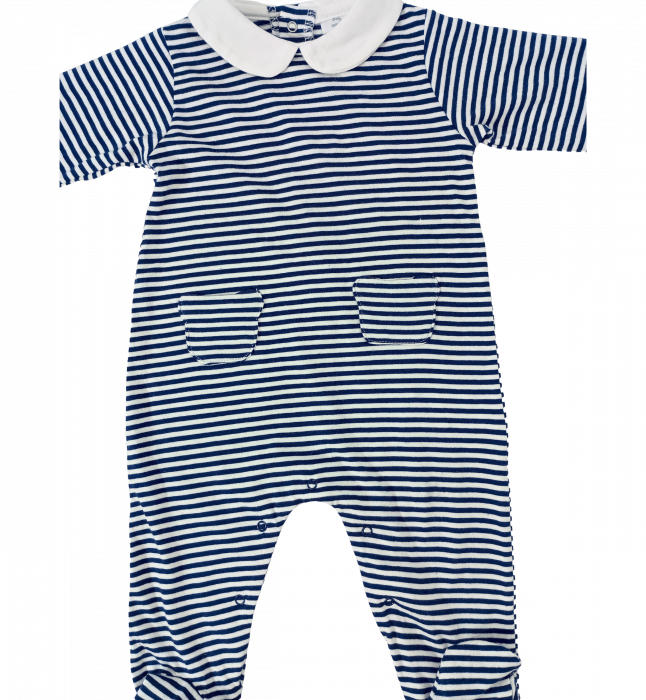 Salopeta intreaga bebe, OVS, model in dungi, Bumbac, 1-3 luni [3]