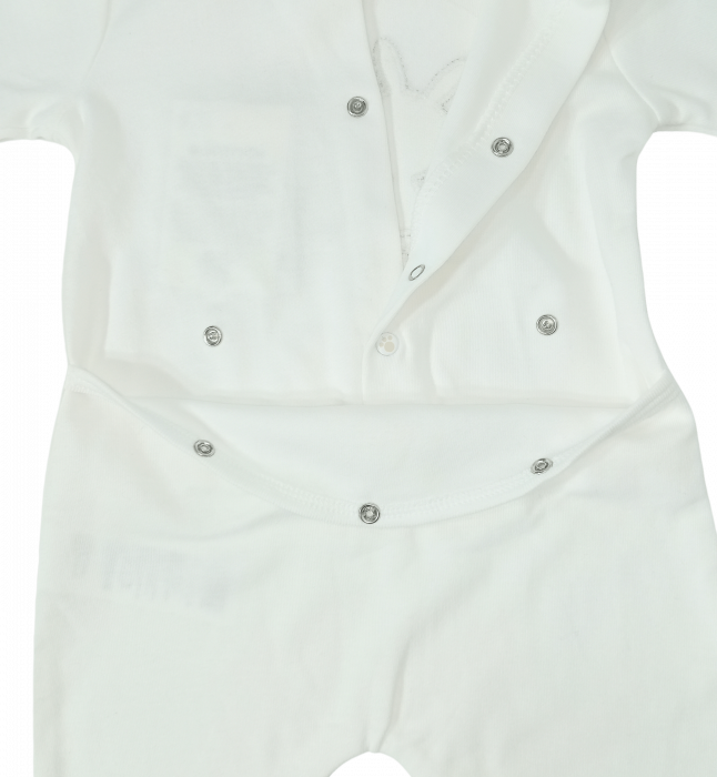 Salopeta intreaga bebe, OVS, broderie cu animale, Bumbac organic, [4]