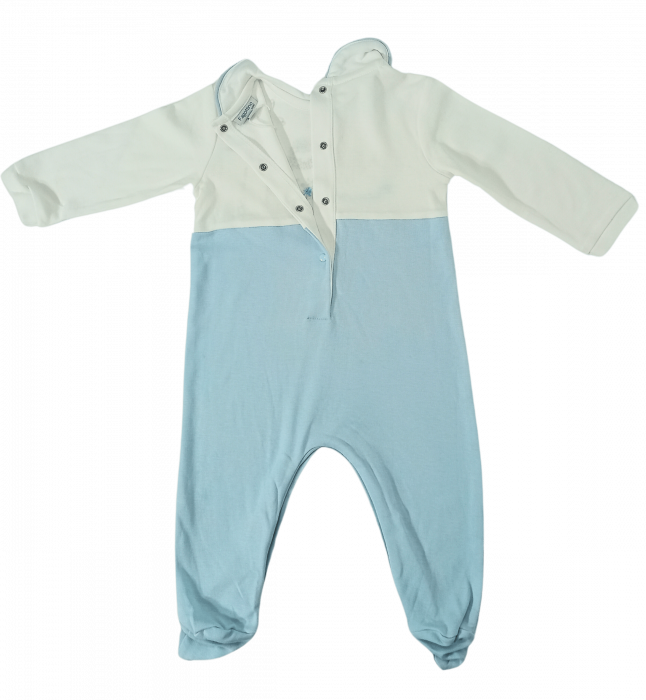 Salopeta maneca lunga fete, OVS, Familie de arici, Bumbac organic, 3-6 luni [5]