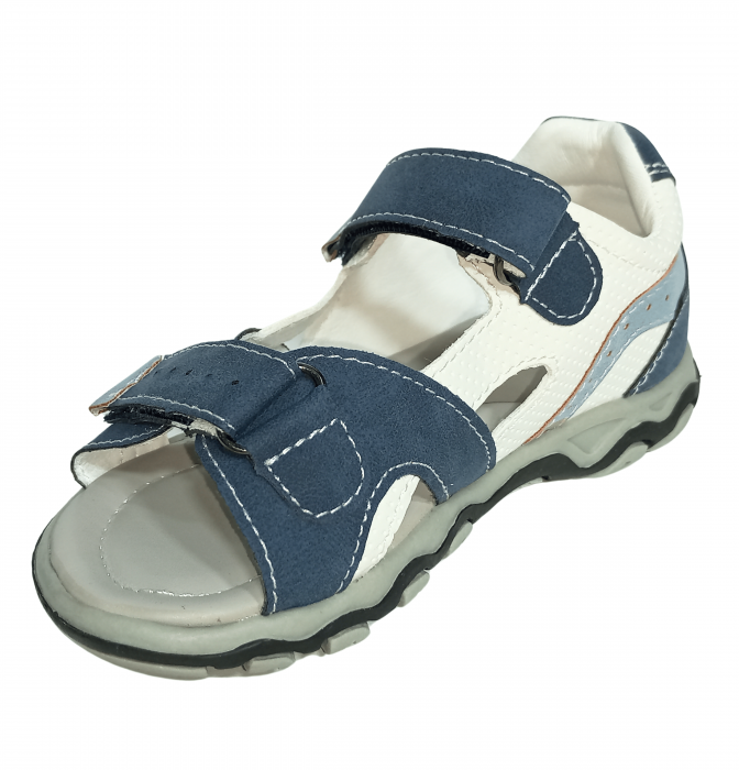 Sandale copii, Poti Pati, Blue sandal, piele ecologica, [6]