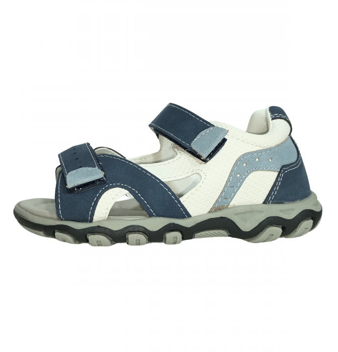 Sandale copii, Poti Pati, Blue sandal, piele ecologica, [5]