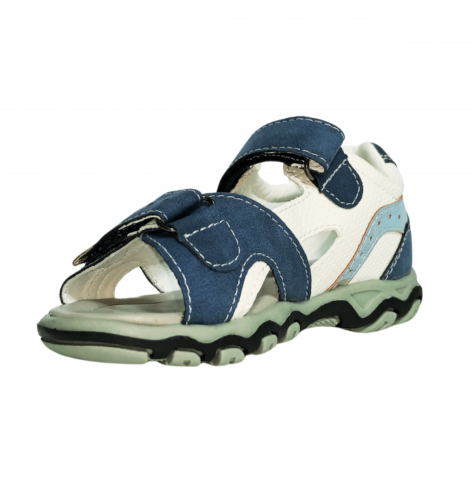 Sandale copii, Poti Pati, Blue sandal, piele ecologica, [2]