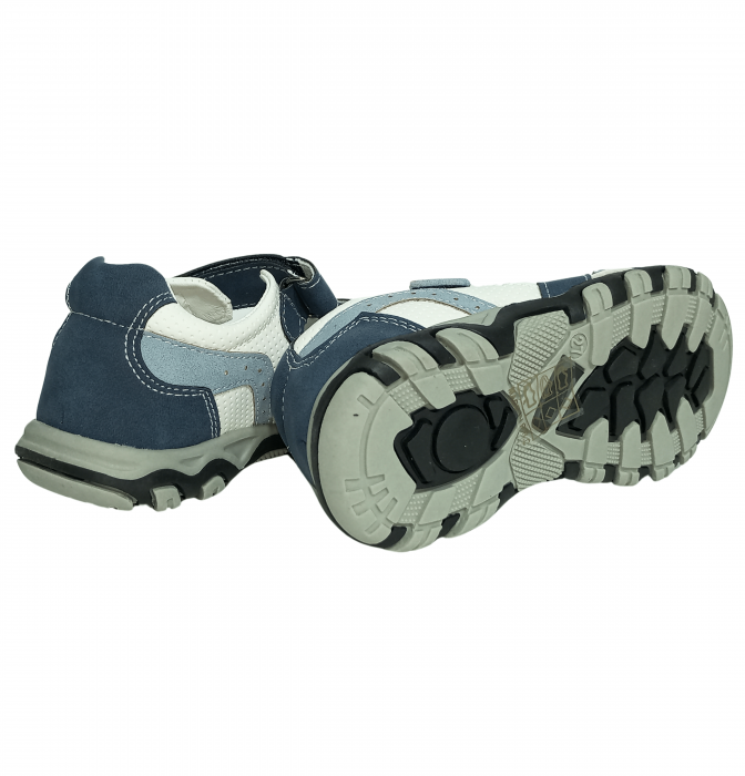 Sandale copii, Poti Pati, Blue sandal, piele ecologica, [11]