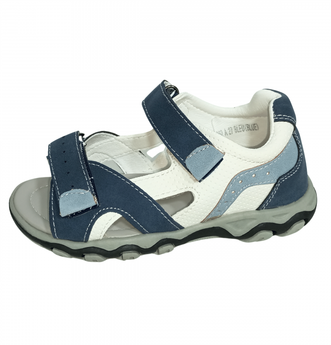 Sandale copii, Poti Pati, Blue sandal, piele ecologica, [8]
