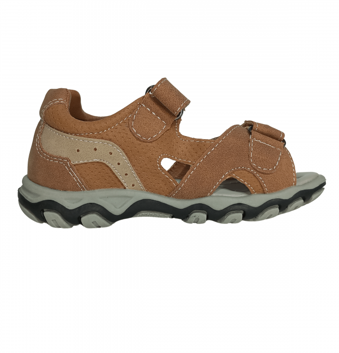 Sandale copii, Poti Pati, Brown sandal, piele ecologica, [13]