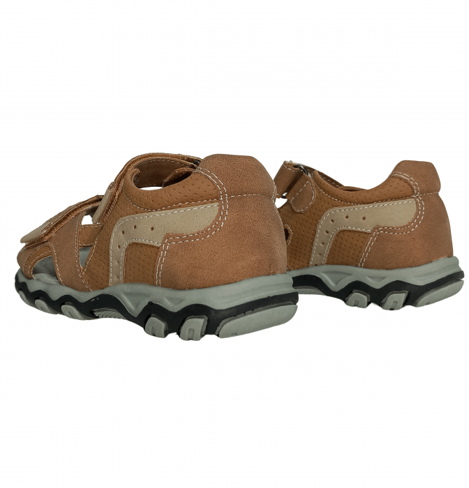 Sandale copii, Poti Pati, Brown sandal, piele ecologica, [7]