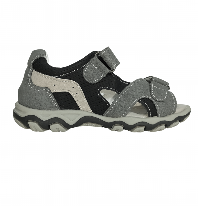 Sandale copii, Poti Pati, Grey sandal boys, piele ecologica, [6]