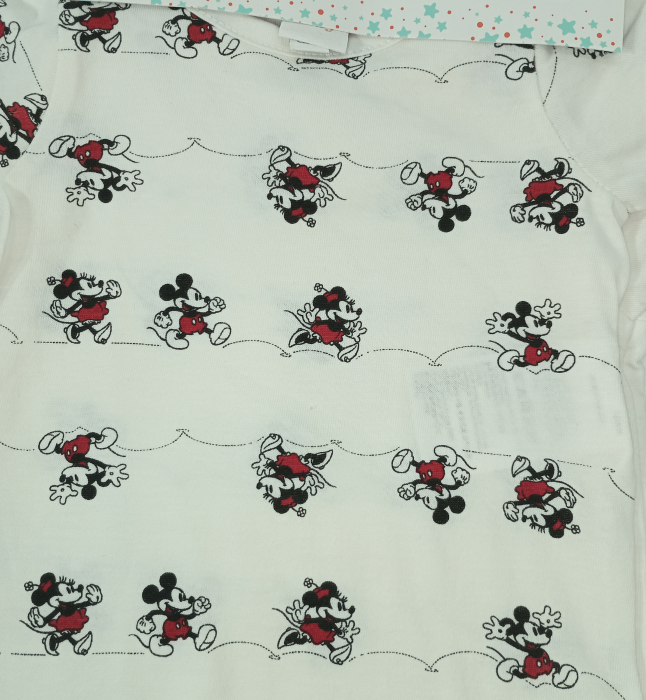 Set 2 Body fete OVS, Disney - Minnie & Mickey Mouse, Bumbac BIO, nou nascut, [3]