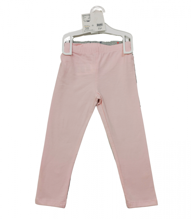 Set 2 colanti pentru fete, OVS, Leggings, imprimeu floral , Bumbac organic, Multicolor, 98 cm, 2-3 ani [2]