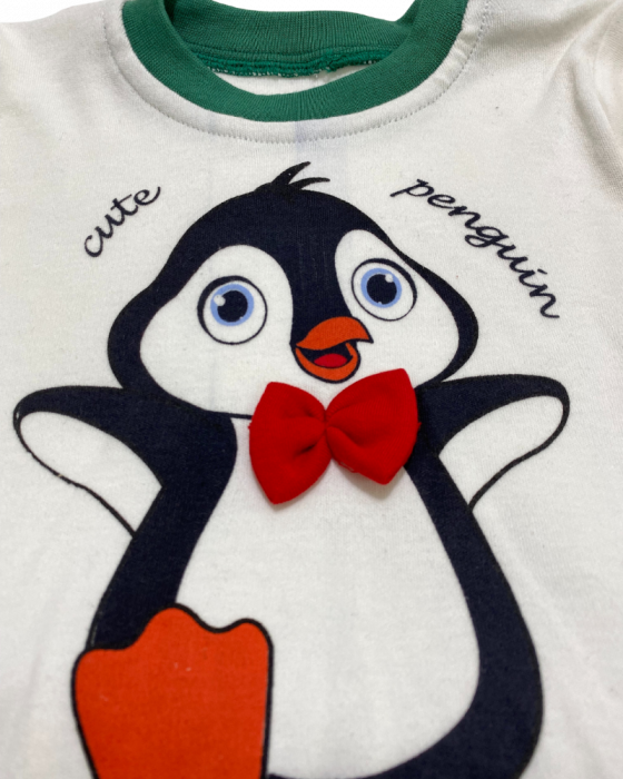 Set 2 piese bÄƒieÈ›i bluza si pantaloni - Cute penguin [2]
