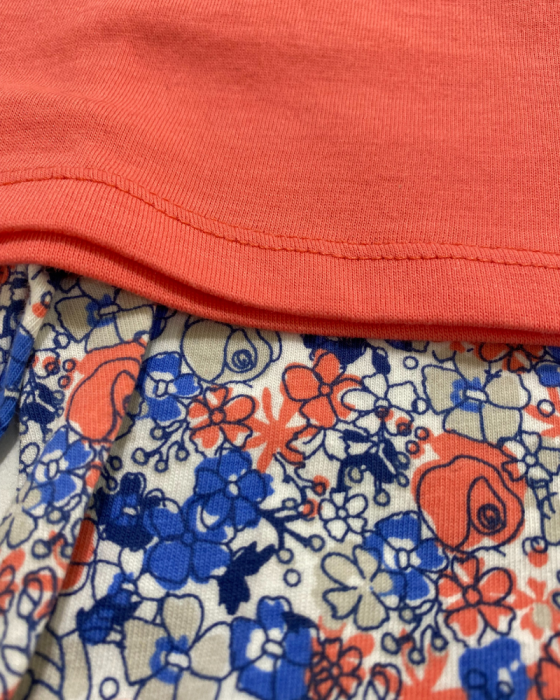 Set 2 piese fete tricou rochiÈ›a si pantaloni cu floricele [3]