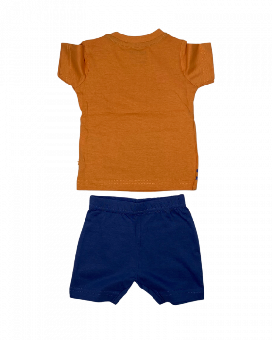 Set 2 piese baieti, Blue seven, Say cheese, Bumbac, Bicolor, 62 cm, 3-6 luni [2]