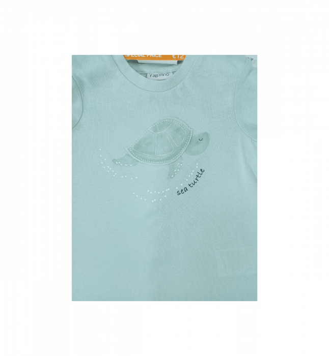 Set 2 salopete bebelusi, OVS, Sea Turtle, Bumbac organic, 3-6 luni [3]