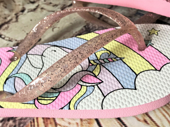 Slapi fete, The Children's PLACE, unicorn, 33 EU, 20.6 cm [7]