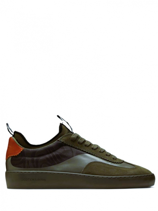 Pantofi barbati din piele naturala, Plakka 23833398 S774 Green Print [1]