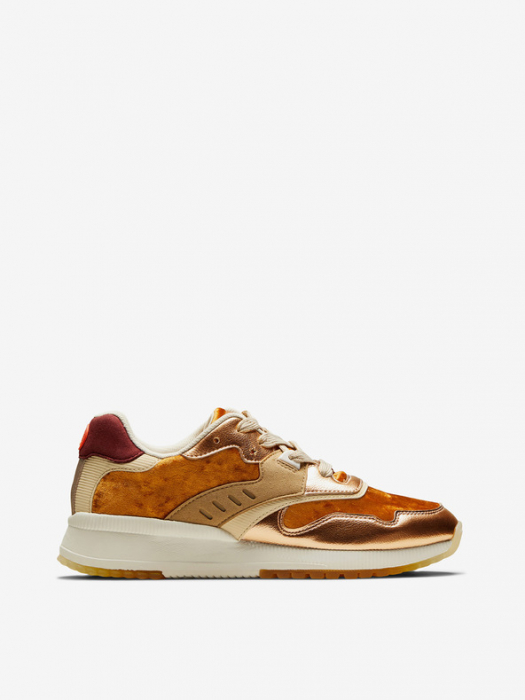 Pantofi sport femei,Scotch & Soda, Vivi 23739505 S468  din piele naturala si catifea maro [4]