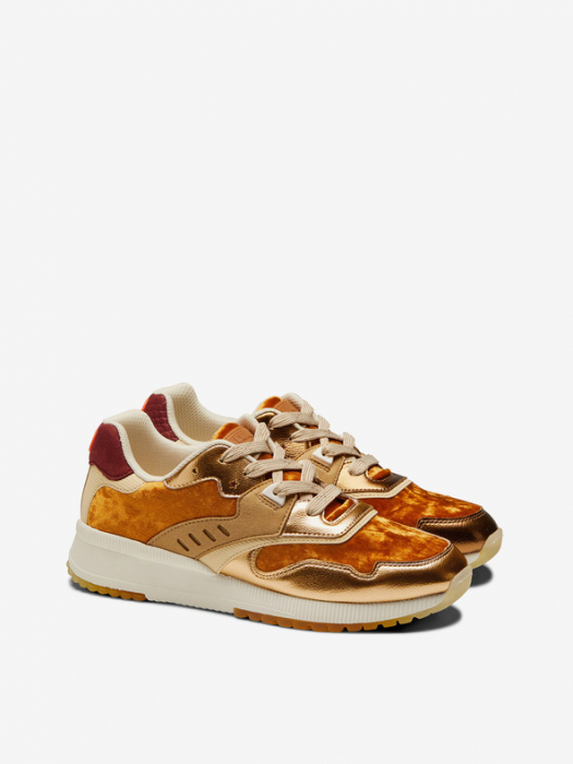 Pantofi sport femei,Scotch & Soda, Vivi 23739505 S468  din piele naturala si catifea maro [2]