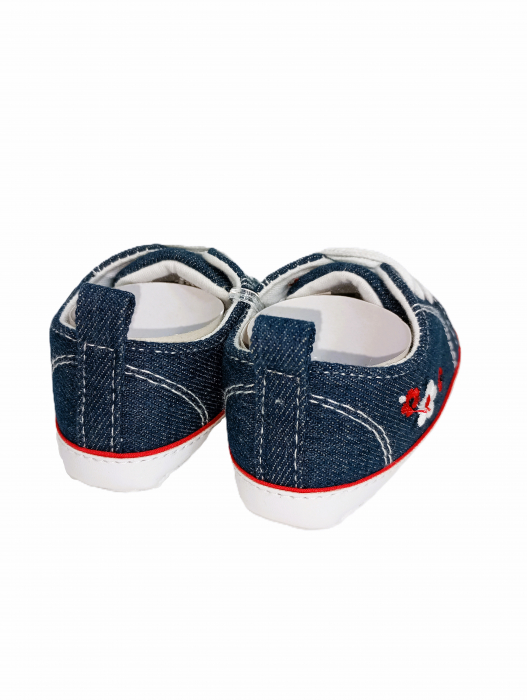 Tenisi bebelusi, OVS, Broderie cu flori, 6-9 luni, 11.7 CM [3]