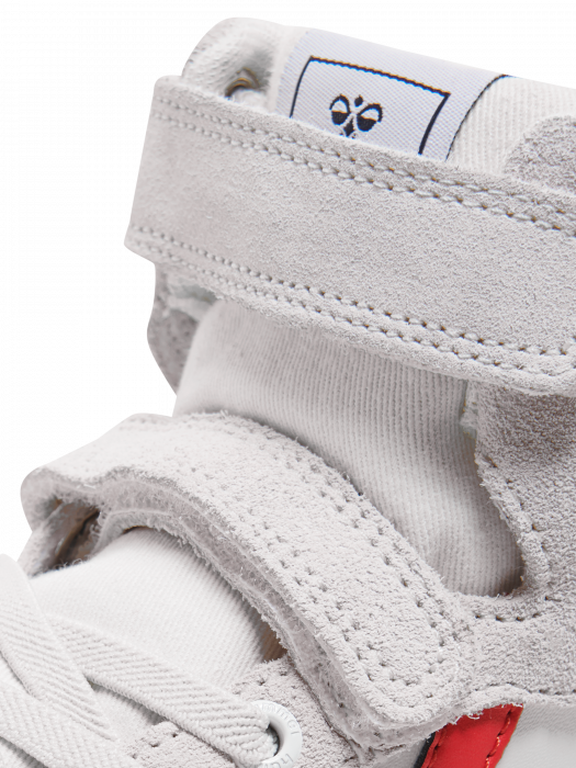 Pantofi sport copii profil inalt din piele si piele intoarsa, Hummel, Slimmer Stadil Leather High Jr, [4]