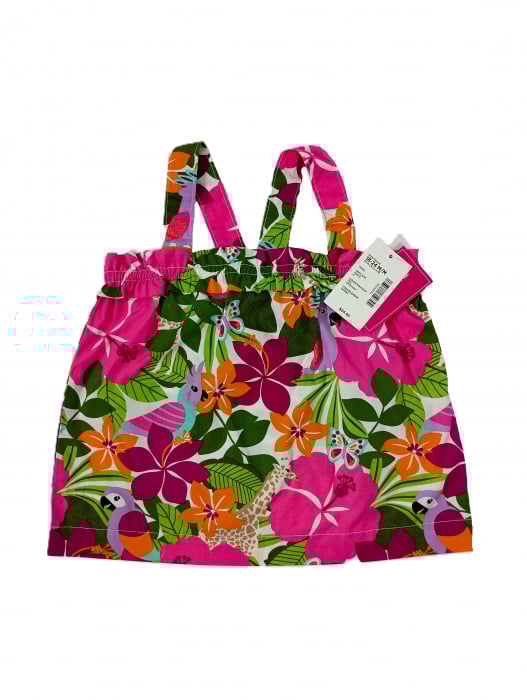 Top cu bretele pentru fete, GYMBOREE, Tropical flower, Bumbac, [4]