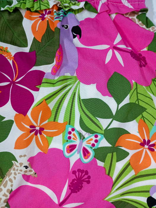 Top cu bretele pentru fete, GYMBOREE, Tropical flower, Bumbac, [3]