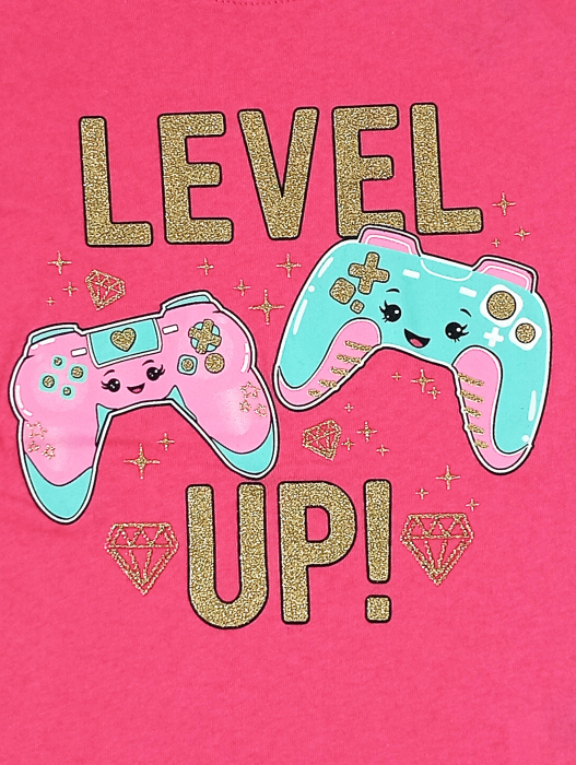 Tricou fete, The Children's PLACE, Level UP, bumbac, 4 ani [2]